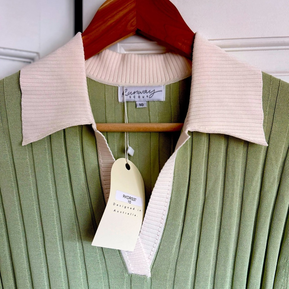 Runway scout light green sweater dress